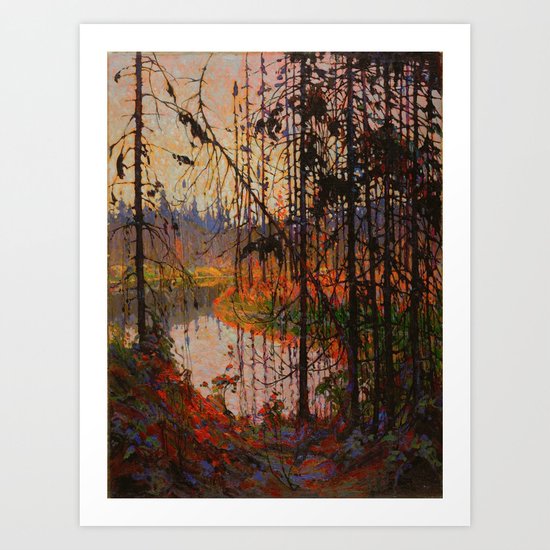 Tom Thomson Northern River 1915 Canadian Landscape Artist Art Print by