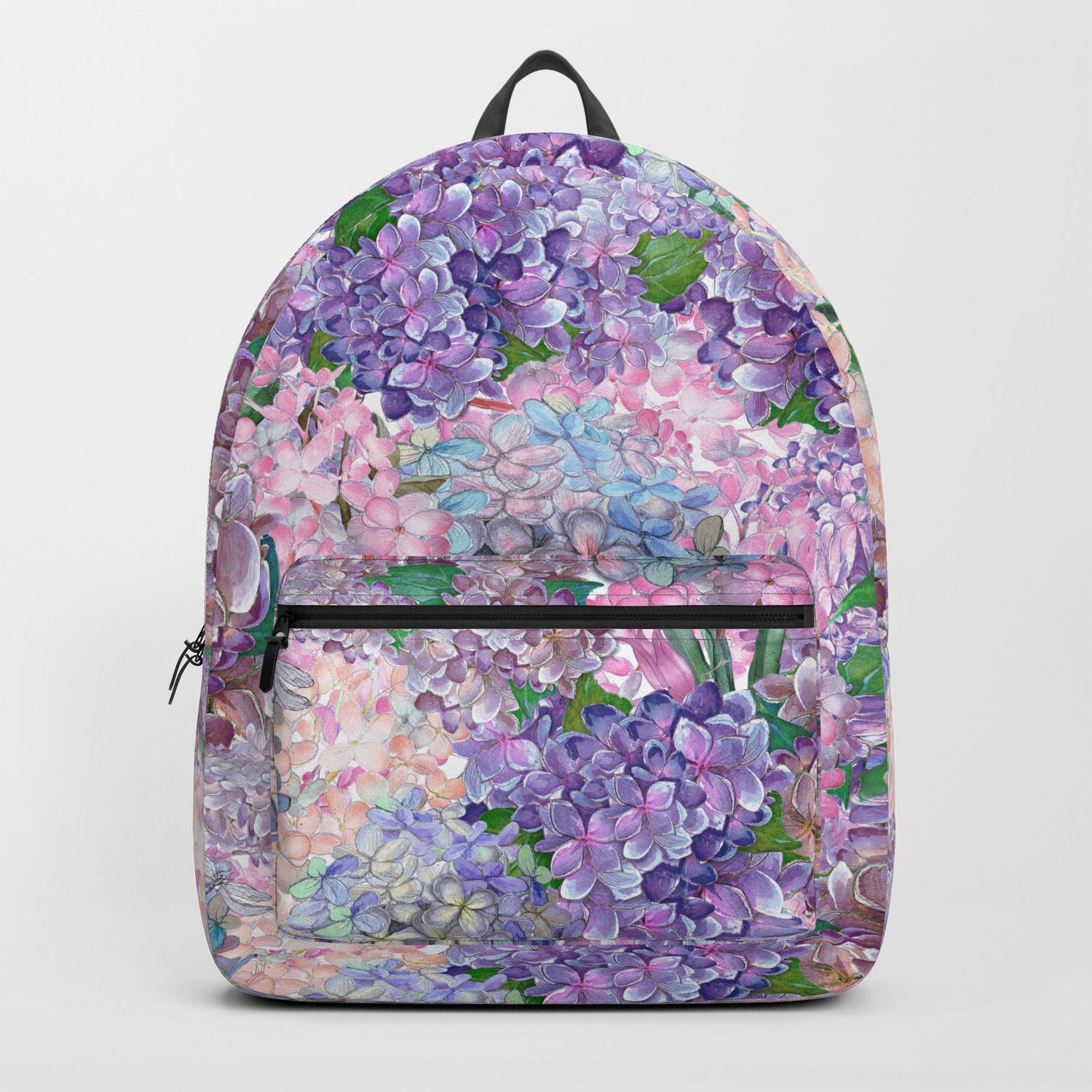 purple and blue backpacks