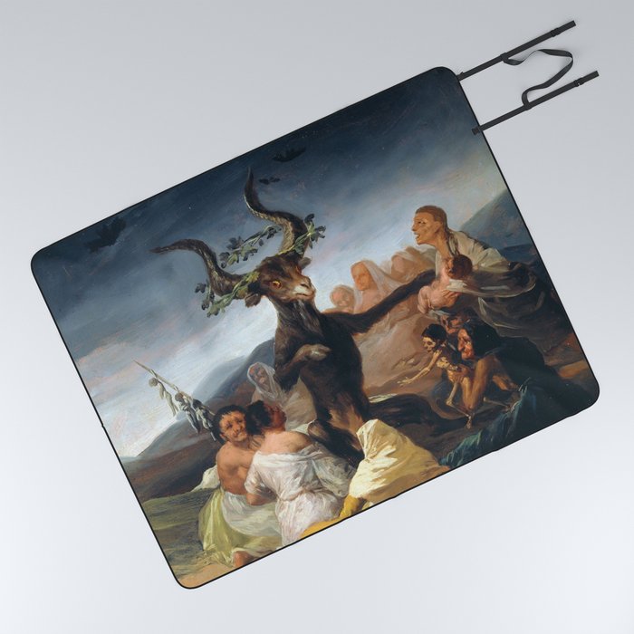 Witches Sabbath By Francisco Goya 1798 Picnic Blanket By Thearts Society6