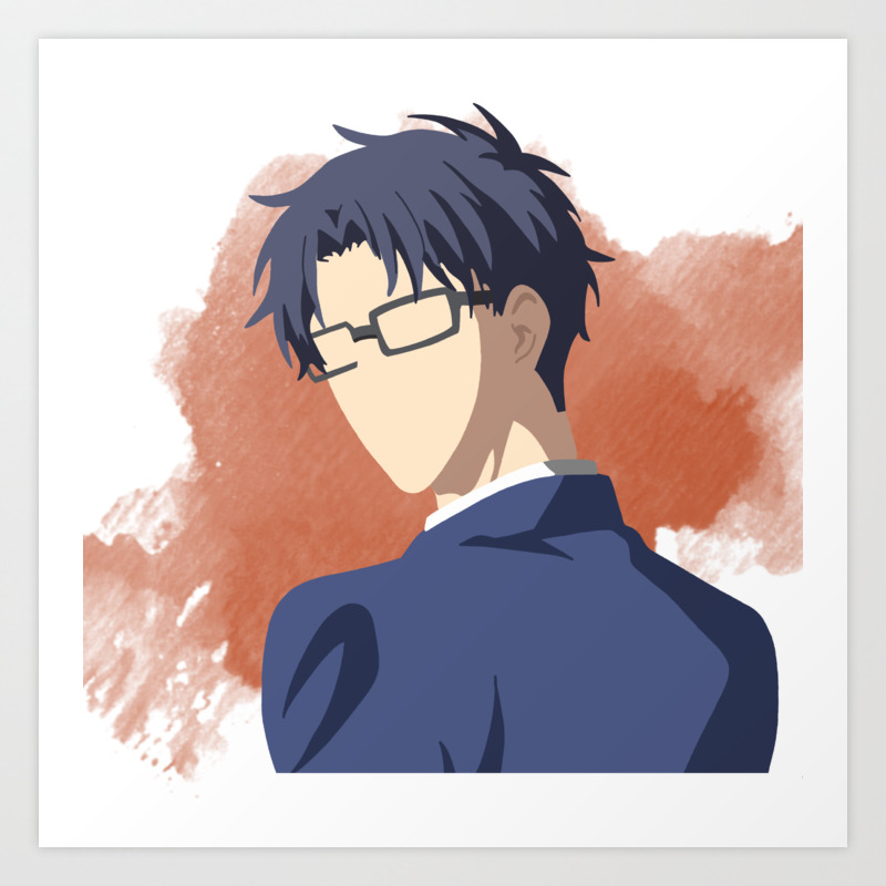 Wotakoi Minimalist (Hirotaka) Art Print by DanMcG | Society6