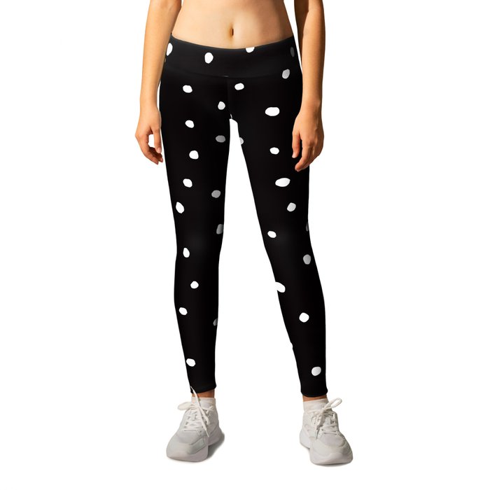 Minimal- Small white polka dots on black - Mix & Match with Simplicty ...