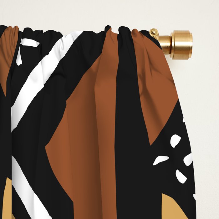 African mud cloth Mali Blackout Curtain by Society6
