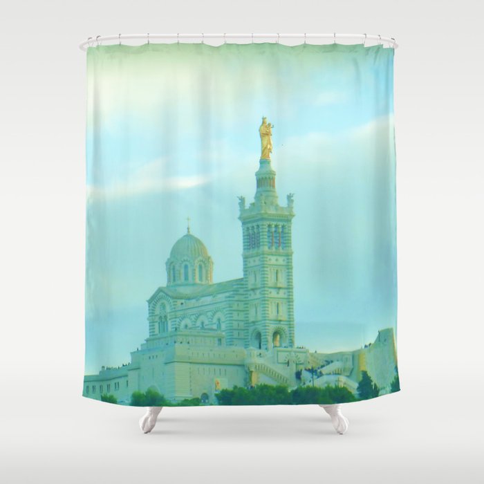 Notre Dame De La Garde Mille, Notre Dame Shower Curtain