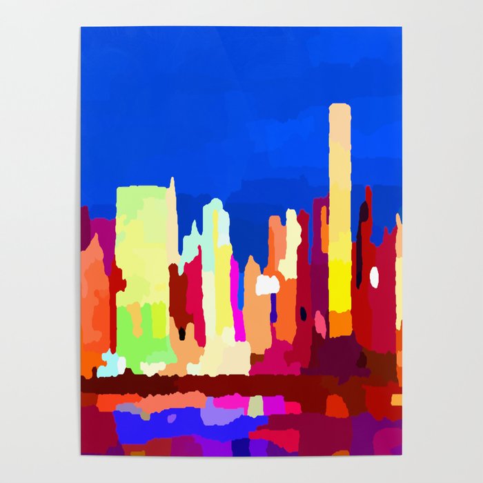 Midtown New York City Skyline by Jon Baran Poster by Jon Baran Society6