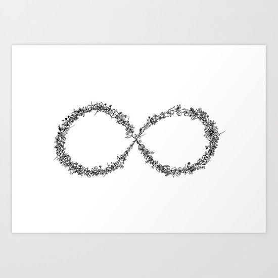 infinity symbol art print by artbyanureet