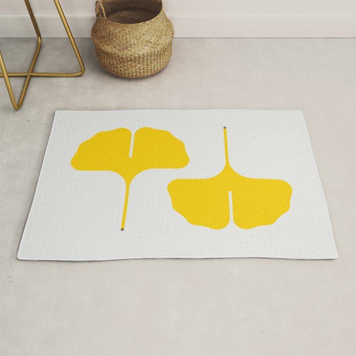 Ginkgo Leaf Rug by christopherdina Society6