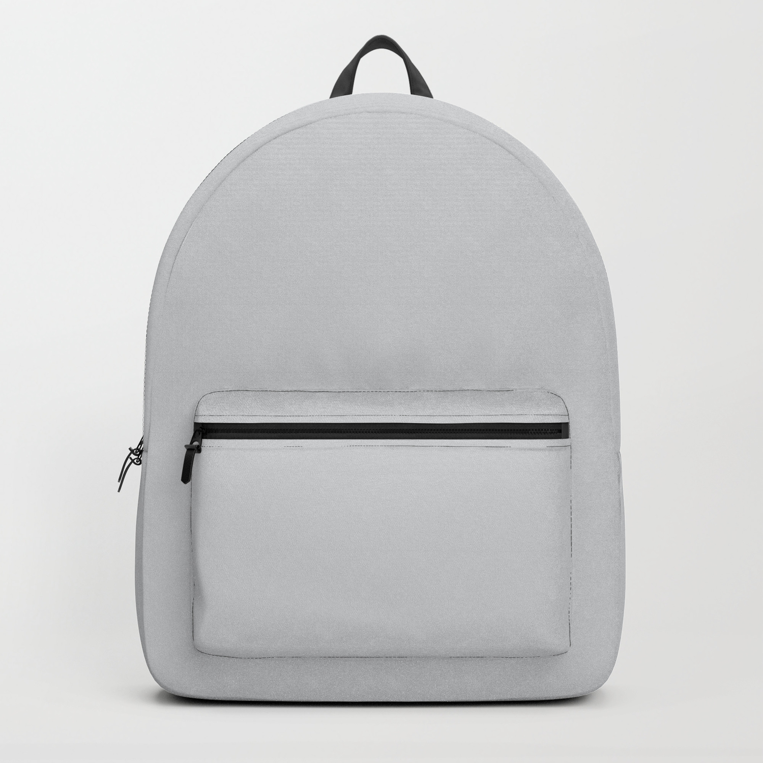solid grey backpack