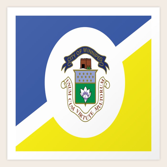 flag of winnipeg Art Print by oldking Society6