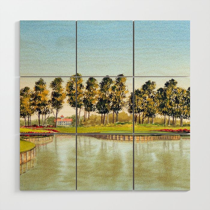 Sawgrass TPC Golf Course 17th Hole Wood Wall Art by billholkham | Society6