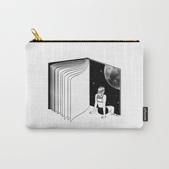 Reading is Dreaming with Your Eyes Open Carry-All Pouch