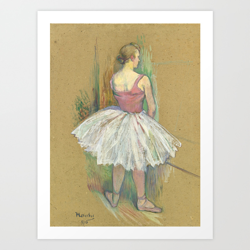 Henri De Toulouse Lautrec Danseuse En Pied Vue De Dos Standing Dancer Back Vue Art Print By Alexandra Arts Society6
