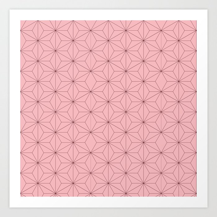 Nezuko Pattern Art Print by rafaelbranco Society6