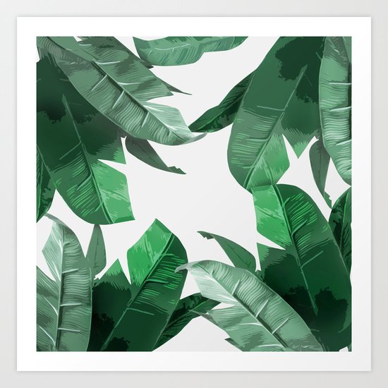 Tropical Palm Print Art Print by tamsinlucie | Society6