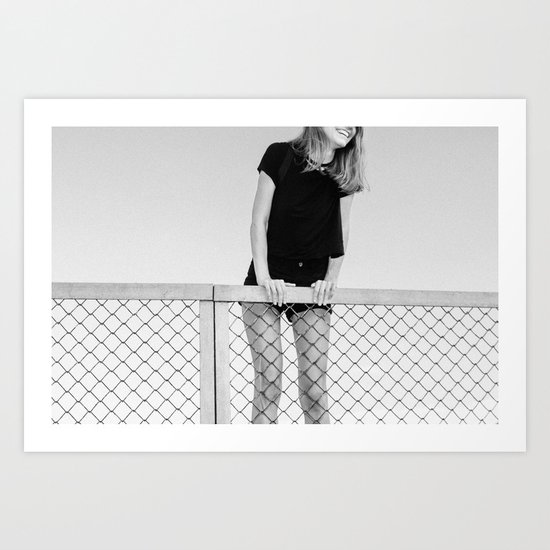 Hoping Fences Art Print