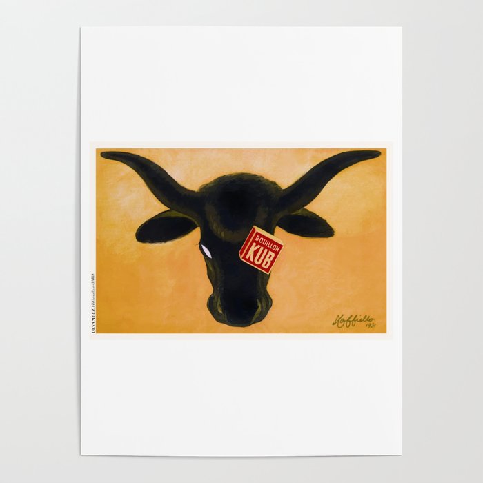 1931 Kub Bouillon Cube Advertising Poster Poster by retrographica