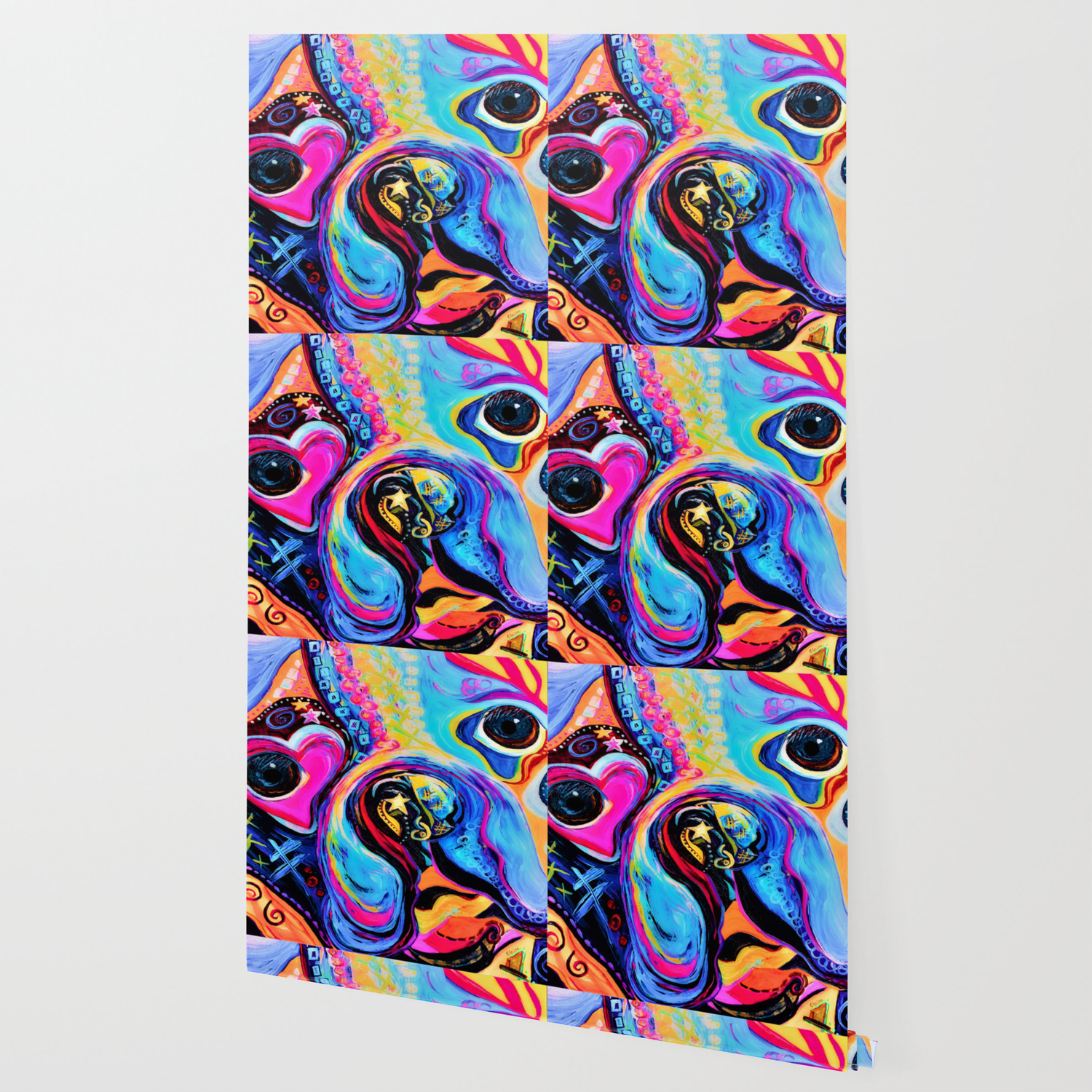 Boston Terrier Close Up Wallpaper By Eloiseart Society6,Full Screen Black Wallpaper Hd Download For Android Mobile