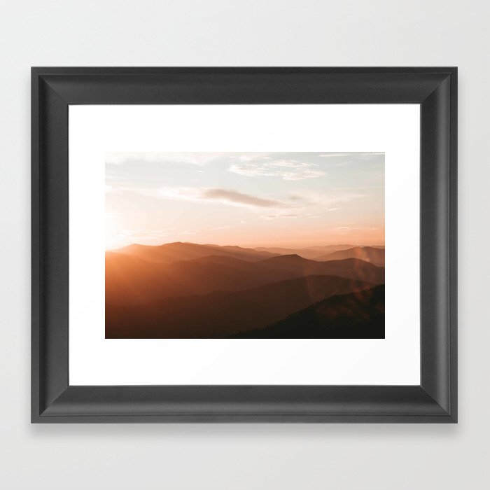 Great Smoky Mountains Framed Art Print by mollymcclung Society6