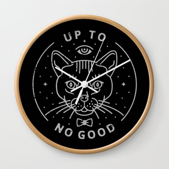 Up To No Good Wall Clock