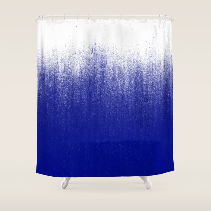 Ink Blue Ombré Shower Curtain by Caitlin Workman Society6