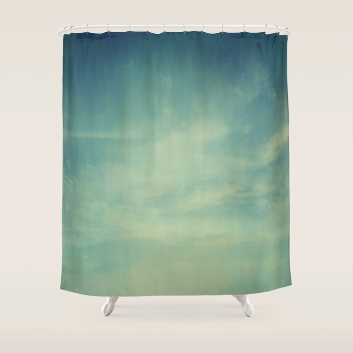 Sky Blue Shower Curtain by Olivia Joy St Claire X Modern Photograp