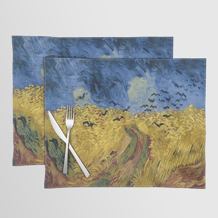 Vincent van Gogh's Wheatfield with Crows Placemat by Vintage Images