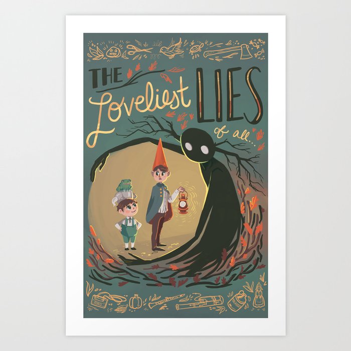 Over the Garden Wall Print 1 Art Print by zweis Society6