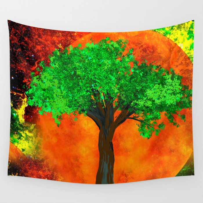 THE FOREVER TREE Wall Tapestry by saundramyles Society6