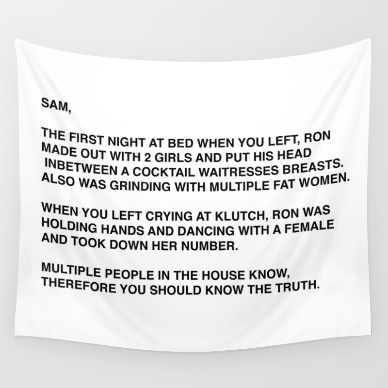 pic Snooki And Jwoww Letter To Sammi Tapestry anonymous letter to sammi sweetheart jersey shore wall tapestry by histrionicole