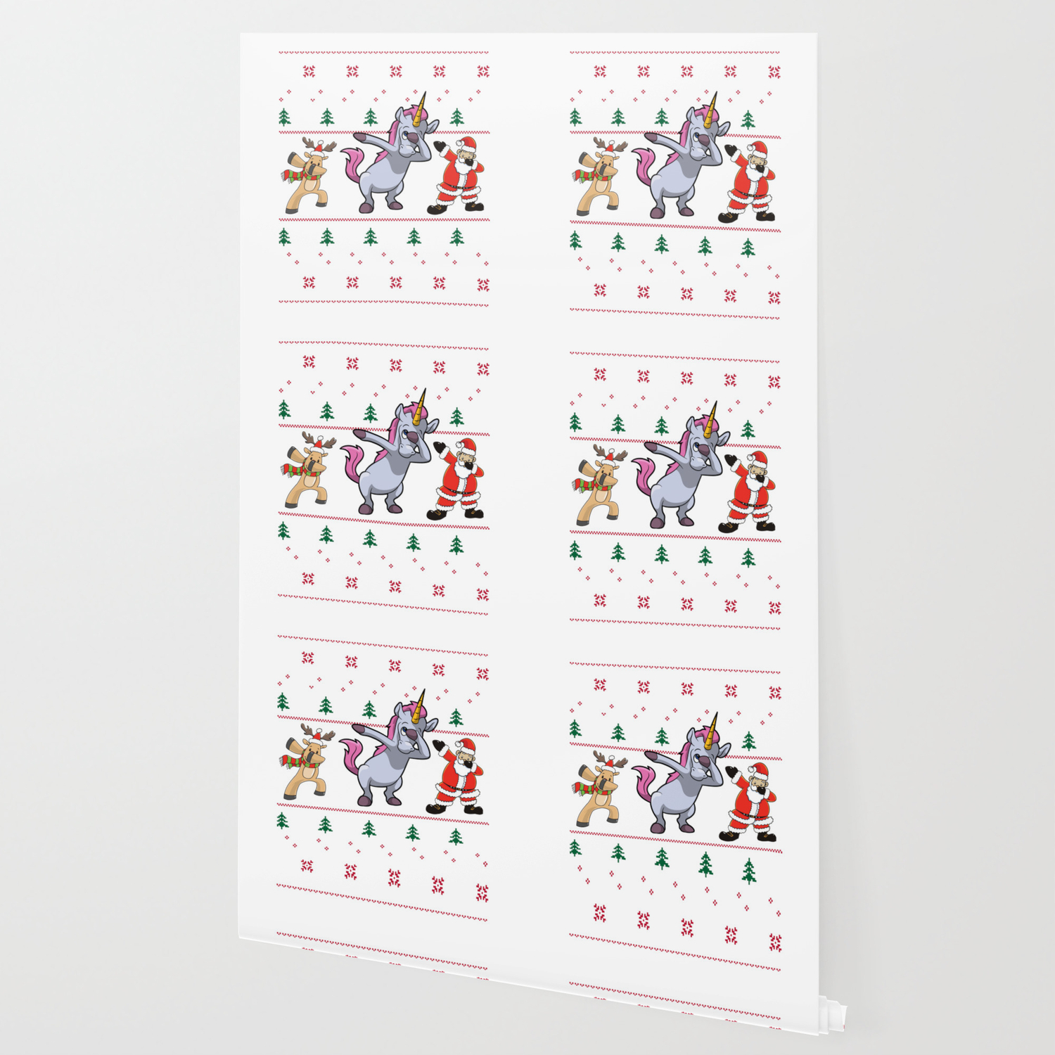 Funny Ugly Unicorn Christmas Graphic Perfect Gift Wallpaper By Heikoroth Society6