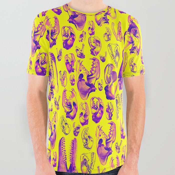 Carnivore HOT PINK & YELLOW / Animal skull illustrations from the top ...