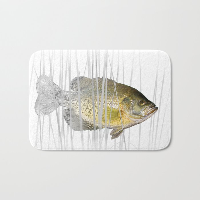 Black Crappie Fish Badematte Von Randynyhof Society6