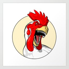 chickens and trex