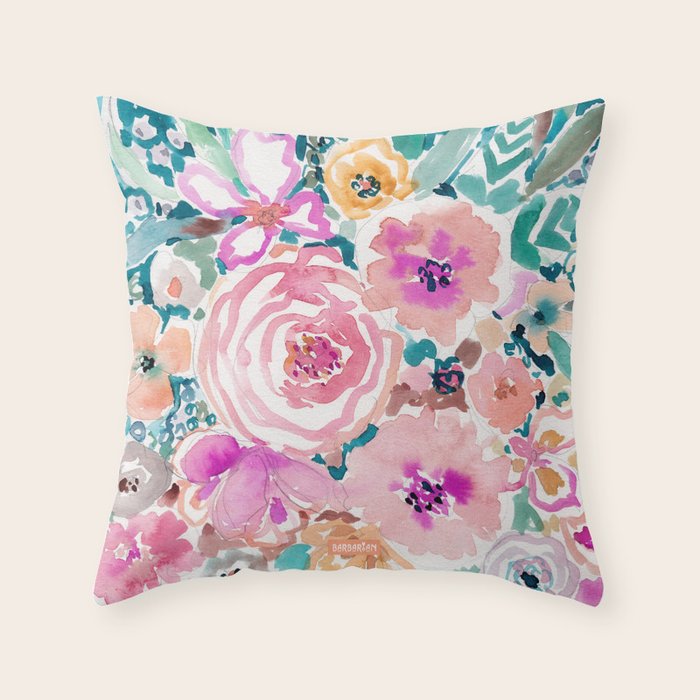 SMELLS LIKE SWEET SALT SPRAY Throw Pillow by BARBARIAN by Barbra