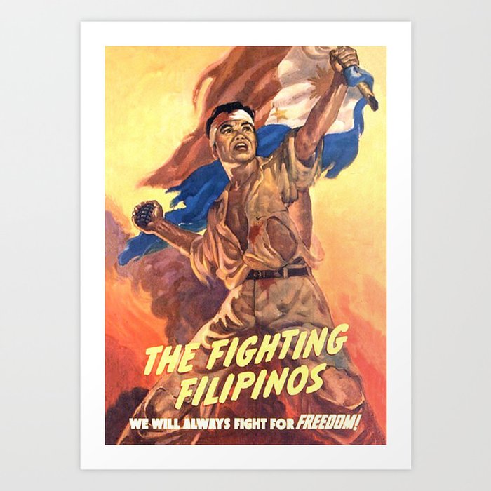 The Fighting Filipinos Art Print By Colorfuldesigns Society6 The Fighting Filipinos Art Print By Colorfuldesigns Society6