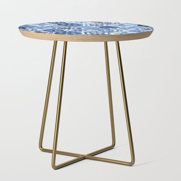 Arabesque Tile Art Side Table By Hamptonstyledesign Society6 Arabesque Tile Art Side Table