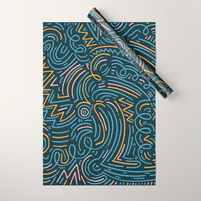 squiggle wiggles 002 Wrapping Paper by Matthew Taylor Wilson Society6