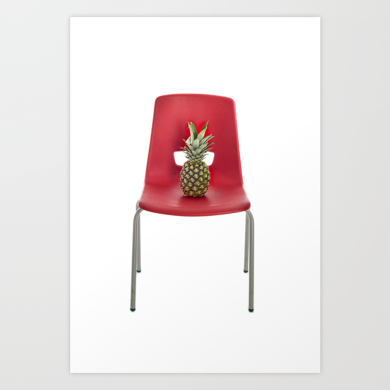 Pineapple Chair Art Print By Gnomeo93 Society6