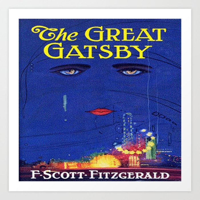 The Great Gatsby Vintage Book Cover Fitzgerald Art Print By Quoteme Society6 The Great Gatsby Vintage Book Cover Fitzgerald Art Print By Quoteme Society6