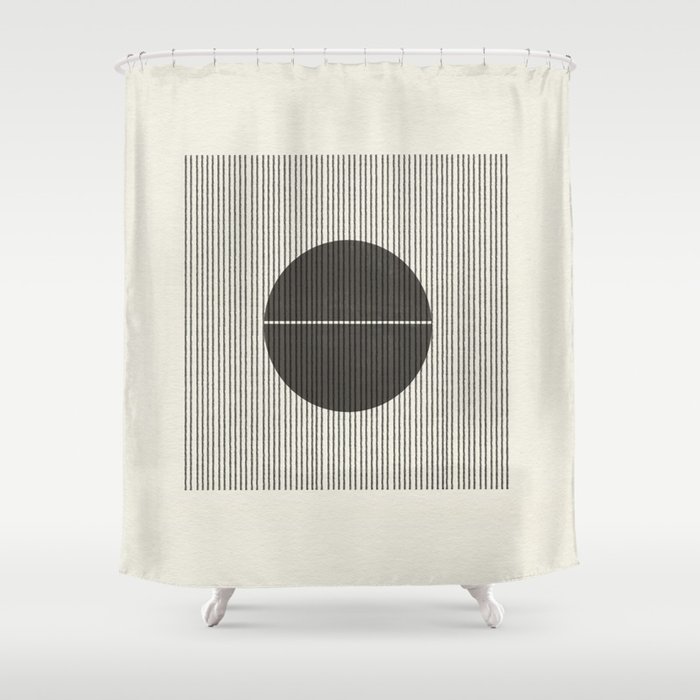 Minimalist Japandi Object No. 02 Shower Curtain by The Miuus Studio