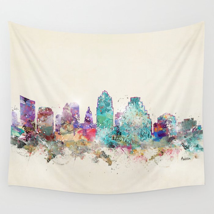 austin texas Wall Tapestry by bri.buckley  Society6