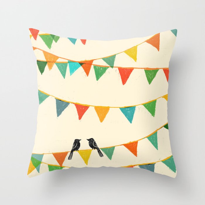 Carnival is coming to town Throw Pillow by Society6