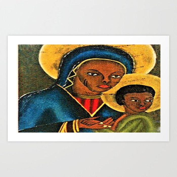 Agape Virgin Mary Baby Jesus Art Print By Willyum56 Society6