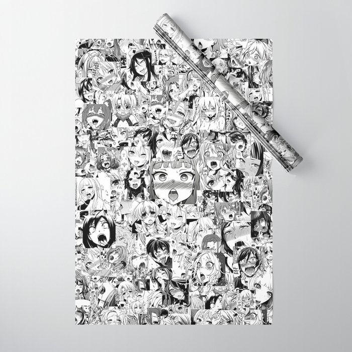 Ahegao classic Wrapping Paper by dima_v | Society6