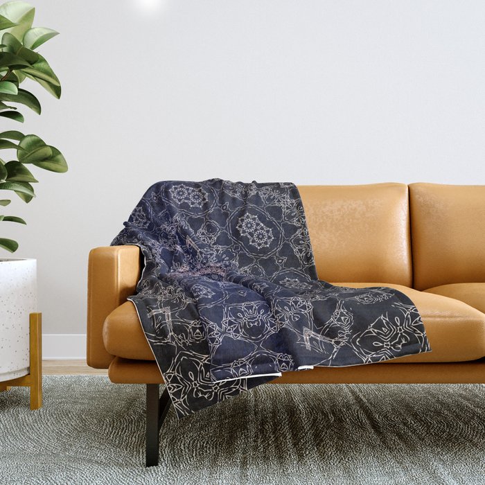 Mandala Nirvana Spiritual Zen Bohemian Hippie Yoga Mantra Meditation Throw Blanket By Inspiredimages Society6
