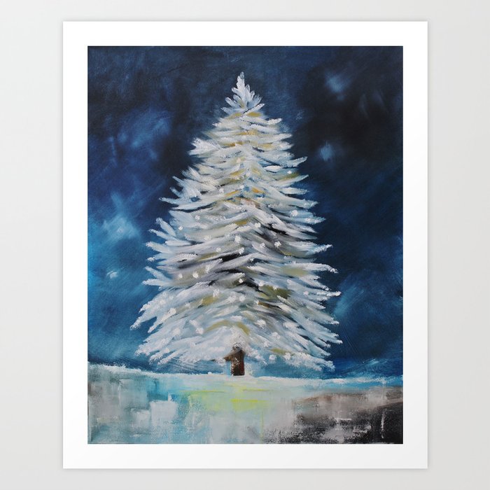 Christmas Tree Art Print by liveart4evr  Society6