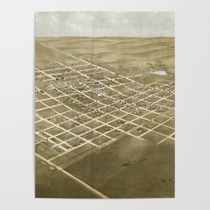 Vintage Map of Sedalia NJ (1869) Poster by BravuraMedia Society6