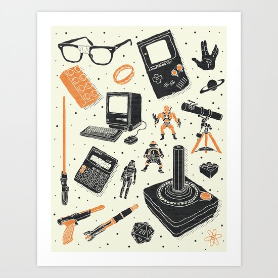 Nerd Life Art Print by joshln | Society6