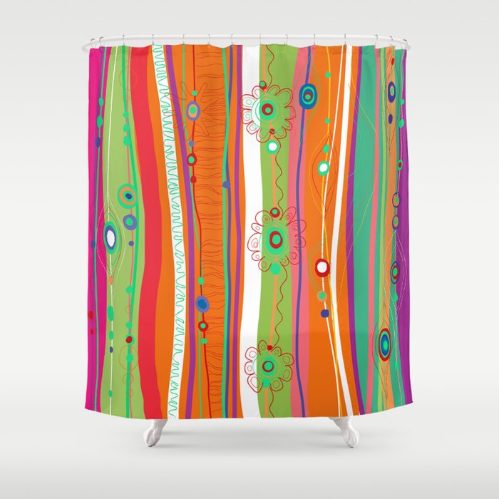 Peacock Pattern B Shower Curtain by Robin Curtiss | Society6
