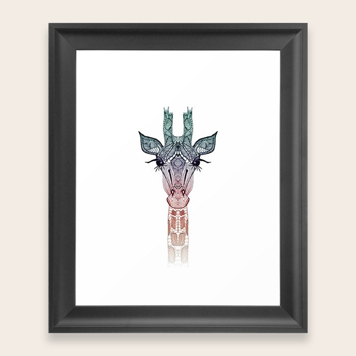 GiRAFFE Framed Art Print by Monika Strigel Society6