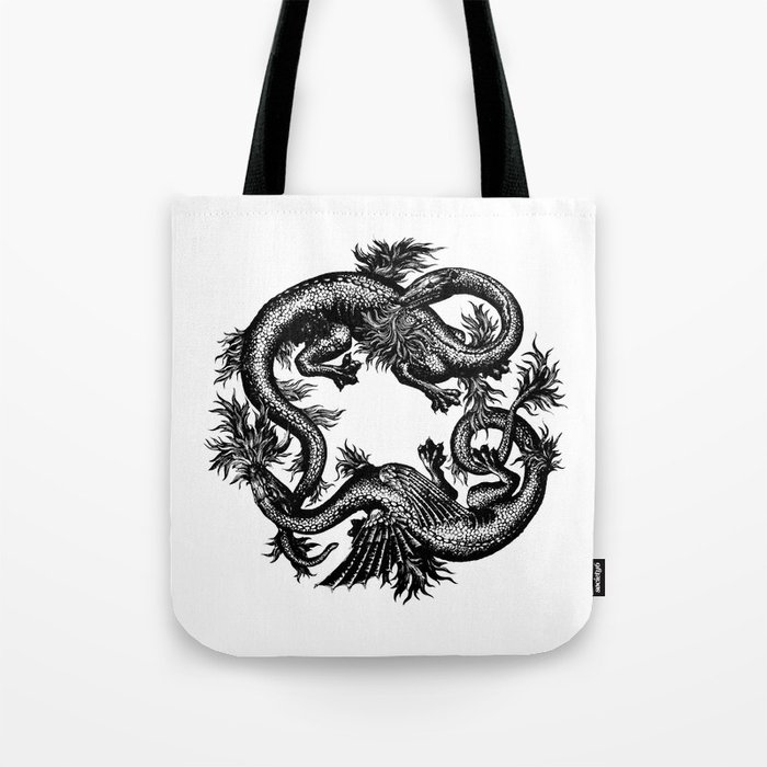 dragon tote bag